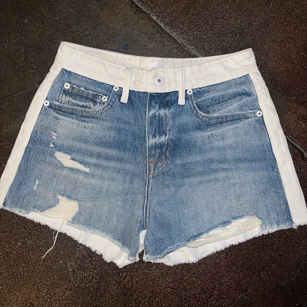 Jonathan Simkhai Leo High Rise Vintage Cutoff Shorts